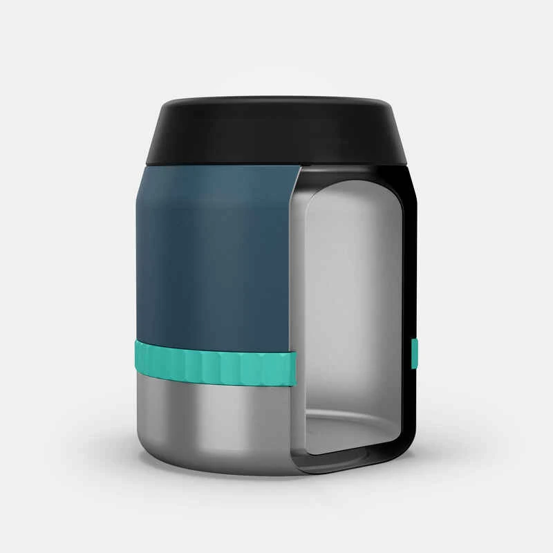 Quechua Boîte Alimentaire MH500 Isotherme Randonnée Inox 0,8L Bleu Avec Bol 4 Quechua Boîte Alimentaire MH500 Isotherme Randonnée Inox 0,8L Bleu Avec Bol – Image 4