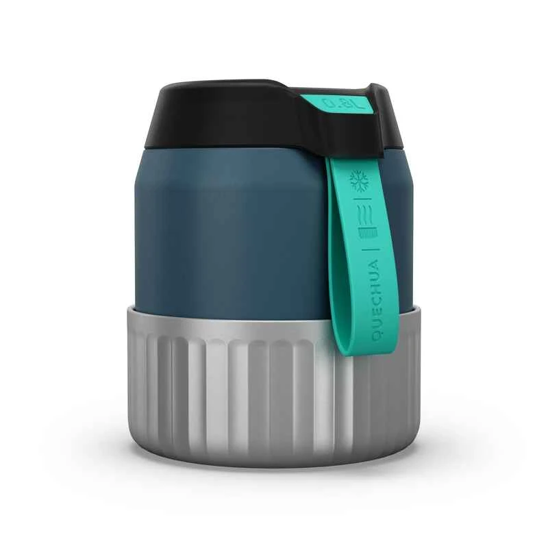 Quechua Boîte Alimentaire MH500 Isotherme Randonnée Inox 0,8L Bleu Avec Bol 1 Quechua Boîte Alimentaire MH500 Isotherme Randonnée Inox 0,8L Bleu Avec Bol