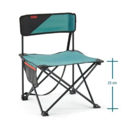 Quechua CHAISE BASSE PLIANTE DE CAMPING MH100 Bleue -Quechua chaise basse pliante de camping mh100 bleue 3