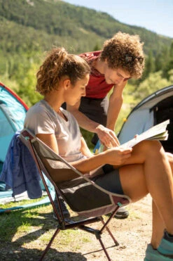 Quechua CHAISE BASSE PLIANTE DE CAMPING MH500 GRIS -Quechua chaise basse pliante de camping mh500 gris 13