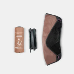 Quechua CHAISE BASSE PLIANTE DE CAMPING MH500 MARRON -Quechua chaise basse pliante de camping mh500 marron 2