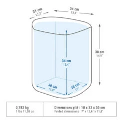 Quechua GLACIERE SOUPLE DE CAMPING - 20L - CONSERVATION AU FRAIS 9H -Quechua glaciere pour le camping et la randonnee compact 20 litres 2