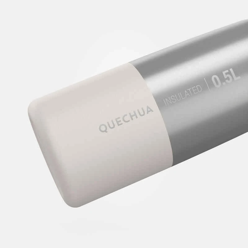Quechua Gourde MH500 Isotherme Randonnée Inox 0,5L Blanc 3 Quechua Gourde MH500 Isotherme Randonnée Inox 0,5L Blanc – Image 3