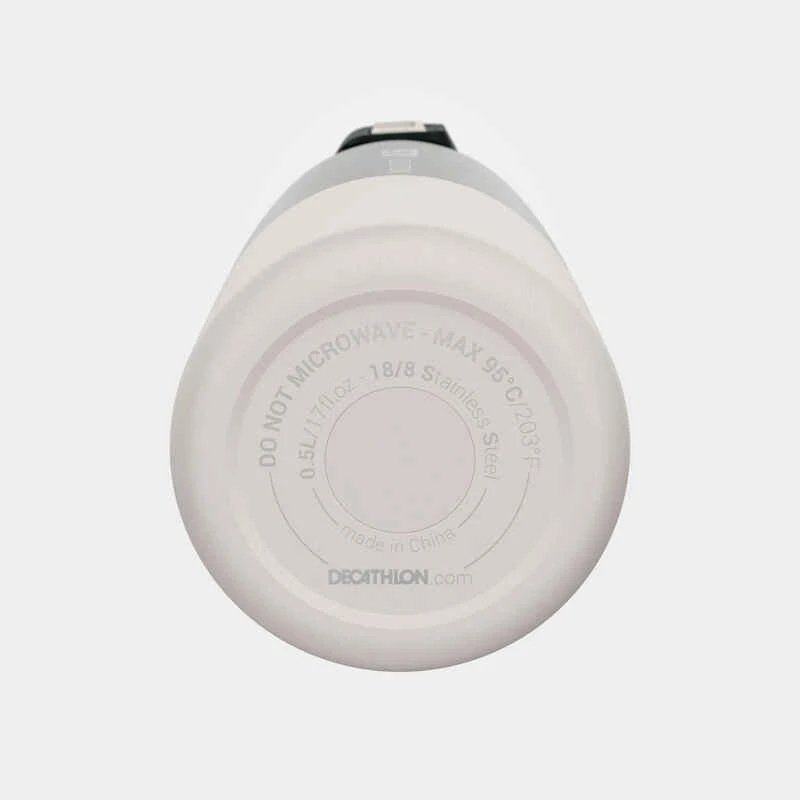 Quechua Gourde MH500 Isotherme Randonnée Inox 0,5L Blanc 10 Quechua Gourde MH500 Isotherme Randonnée Inox 0,5L Blanc – Image 10
