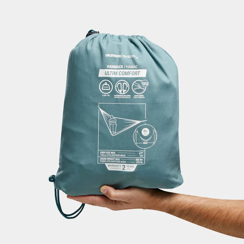 Quechua Hamac Deux Places En Polycoton - Ultim Comfort 350 X 180 Cm - 2 Personnes 2 Quechua Hamac Deux Places En Polycoton - Ultim Comfort 350 X 180 Cm - 2 Personnes – Image 2