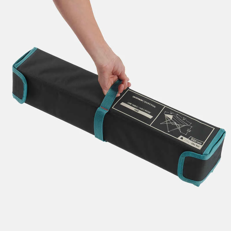 Quechua TABLE BASSE PLIANTE DE CAMPING MH100 Grise 3 Quechua TABLE BASSE PLIANTE DE CAMPING MH100 Grise – Image 3