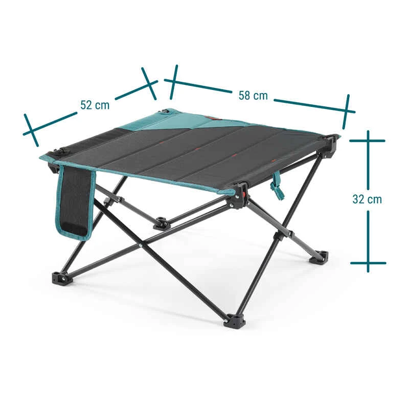 Quechua TABLE BASSE PLIANTE DE CAMPING MH100 Grise 5 Quechua TABLE BASSE PLIANTE DE CAMPING MH100 Grise – Image 5