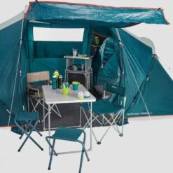 Quechua Tente à Arceaux De Camping - Arpenaz 4.2 - 4 Personnes - 2 Chambres -Quechua tente a arceaux de camping arpenaz 42 4 personnes 2 chambres 19