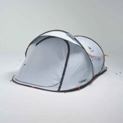 Quechua Tente De Camping - 2 SECONDS - 2 Places - Fresh & Black -Quechua tente de camping 2 seconds freshblack 2 personnes 3