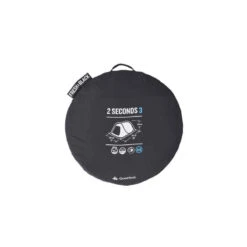 Quechua Tente De Camping - 2 SECONDS - 3 Places - Fresh & Black -Quechua tente de camping 2 seconds freshblack 3 personnes 2