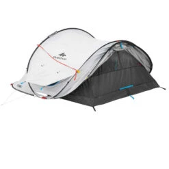Quechua Tente De Camping - 2 SECONDS - 3 Places - Fresh & Black -Quechua tente de camping 2 seconds freshblack 3 personnes 7