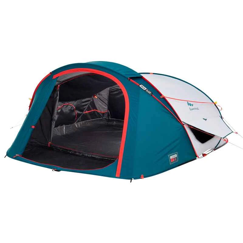 Quechua Tente De Camping - 2 SECONDS XL - 3 Places - Fresh & Black 1 Quechua Tente De Camping - 2 SECONDS XL - 3 Places - Fresh & Black