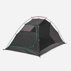 Quechua Tente De Camping - MH100 - 2 Places - Fresh & Black -Quechua tente de camping mh100 fresh black 2 personnes 17