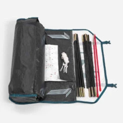 Quechua Tente De Camping - MH100 - 3 Places - Fresh & Black -Quechua tente de camping mh100 fresh black 3 personnes 6