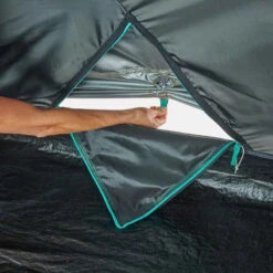 Quechua Tente De Camping - MH100 XL - 3 Places - Fresh & Black -Quechua tente de camping mh100 xl 3 places fresh black 12